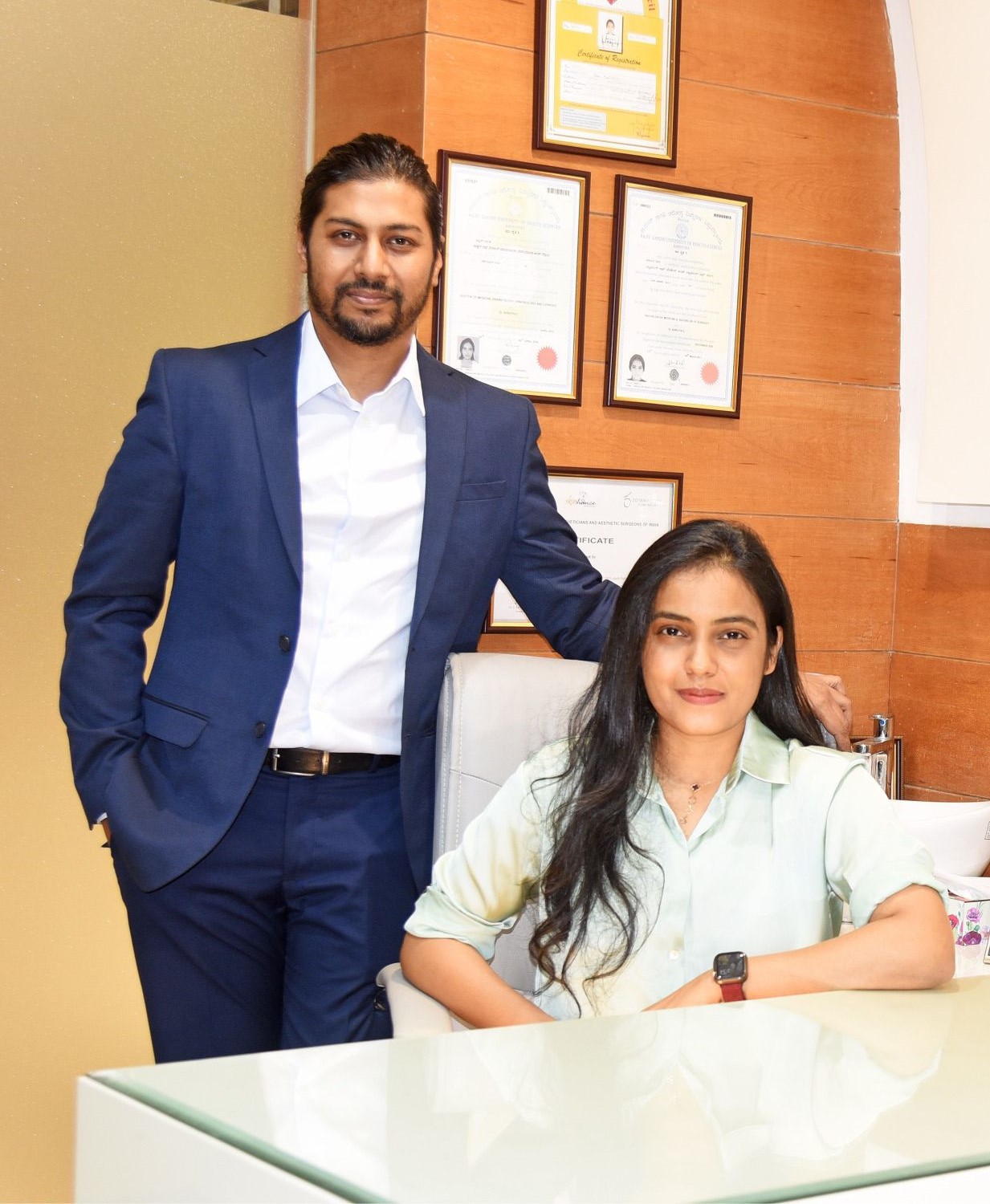 Dr. Shruthi Chikkaiah and Dr. Rakesh Koudki - Hair Transplant Specialists